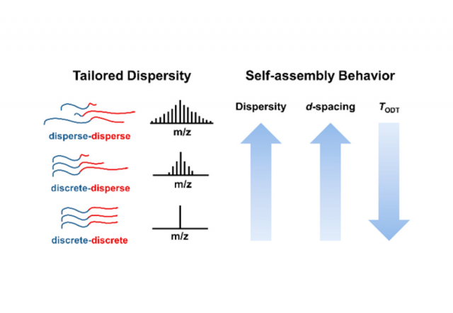 ToC from Effects of Tailored Dispersity on the Self-Assembly of Dimethylsiloxane–Methyl Methacrylate Block Co-Oligomers